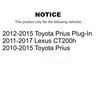 Kugel Front Wheel Bearing Hub Assembly For Toyota Prius Lexus CT200h Plug-In 70-513287